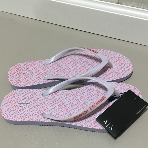 Armani Exchange Women’s Flip Flops Size 8 - Picture 1 of 5